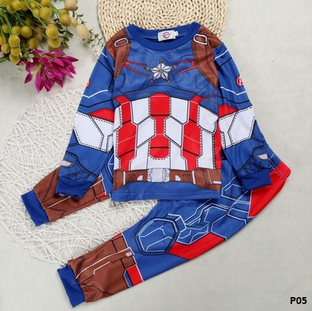 kostum baju captain america